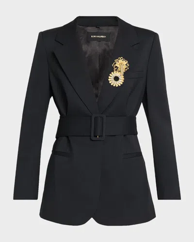 Kobi Halperin Jillian Wool-blend Jacket In Black
