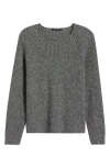 Kobi Halperin Jimi Stretch Cashmere Rib Sweater In Heather Black