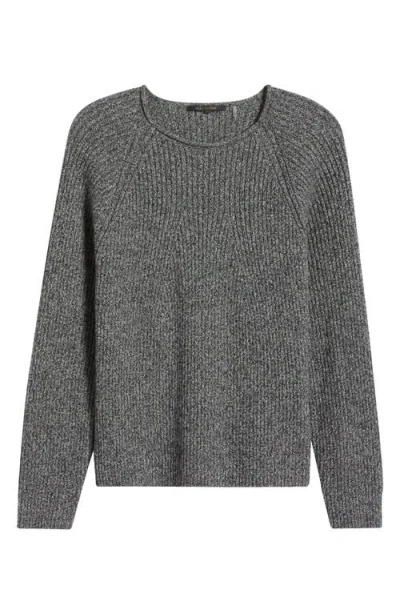 Kobi Halperin Jimi Stretch Cashmere Rib Sweater In Heather Black