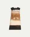 Kobi Halperin Jo Sleeveless Ombre Mini Dress In Natural Multi
