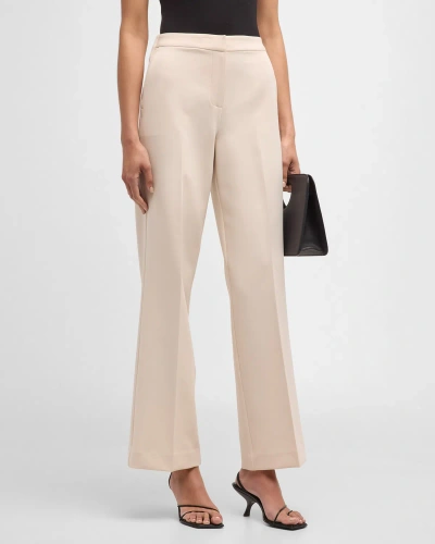 Kobi Halperin Karla Mid-rise Straight-leg Pants In Ivory