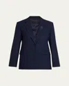 Kobi Halperin Kent Single-button Viscose Jacket In Midnight