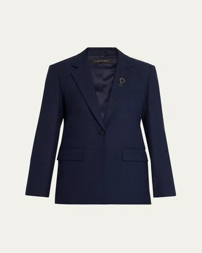 KOBI HALPERIN KENT SINGLE-BUTTON VISCOSE JACKET