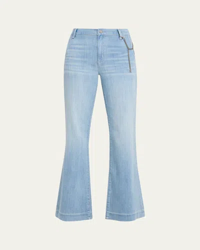 Kobi Halperin Keren Flare-leg Denim Pants In Light Indigo