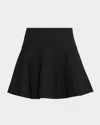 Kobi Halperin Kiernan Circle-cut Mini Skirt In Black