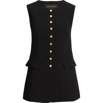 Kobi Halperin Kim Button Knit Vest In Black