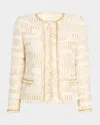 Kobi Halperin Kosta Metallic Chain-trim Jacket In Gold