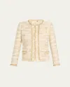 Kobi Halperin Kosta Metallic Chain-trim Jacket In Gold