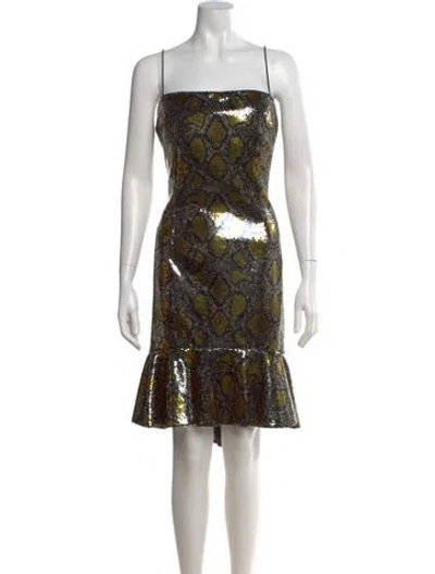 Pre-owned Kobi Halperin Lace Pattern Knee-length Dress W/ Tags In Multi