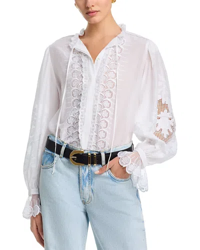 Kobi Halperin Lacey Blouse In White