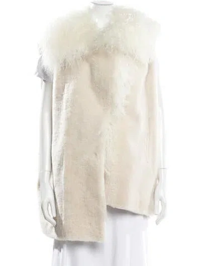 Pre-owned Kobi Halperin Lamb Fur Vest W/ Tags In Neutral