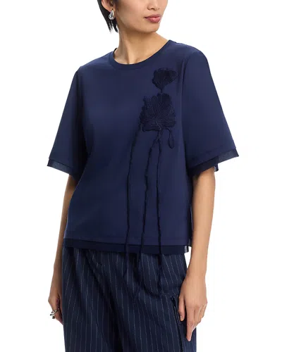 Kobi Halperin Lana Knit Top - Exclusive In Midnight Blue