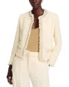 Kobi Halperin Lando Fringe Trim Jacket In Neutral