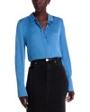 Kobi Halperin Larissa Silk Blend Blouse In Blue