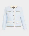 Kobi Halperin Lark Fringed Chain-trim Jacket In Sky