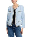 Kobi Halperin Lark Fringed Chain-trim Jacket In Sky
