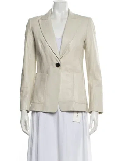 Pre-owned Kobi Halperin Leather Blazer In Neutral