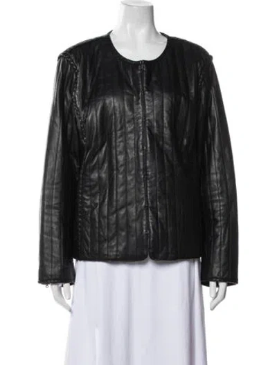 Pre-owned Kobi Halperin Leather Evening Jacket In Black