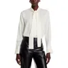 Kobi Halperin Leni Blouse Womens Button Silk Blouse In Multi