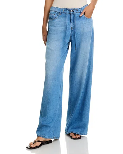 Kobi Halperin Leny Wide Leg Jeans In Light Indigo In Blue