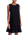 Kobi Halperin Maui Sleeveless Tweed Sheath Dress In Black
