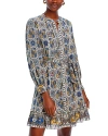 Kobi Halperin Lexie Belted Shirtdress In Skyline Multi