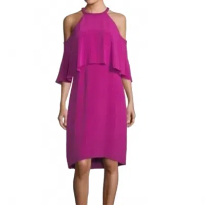 Kobi Halperin Leyton Silk Dress In Dragon Fruit In Pink