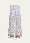 Kobi Halperin Women's Lilley Rosette Tiles Cotton Pants In Skyline Multi