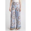 Kobi Halperin Women's Lilley Rosette Tiles Cotton Pants In Skyline Multi
