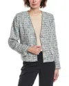 Kobi Halperin Lily Tweed Jacket In Blue