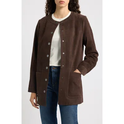 Kobi Halperin Linda Leather Coat In Brown