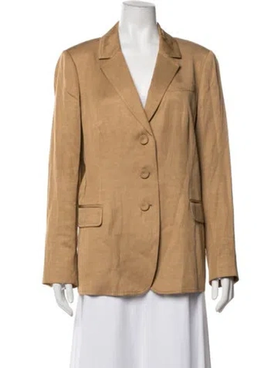 Pre-owned Kobi Halperin Linen Blazer In Neutrals