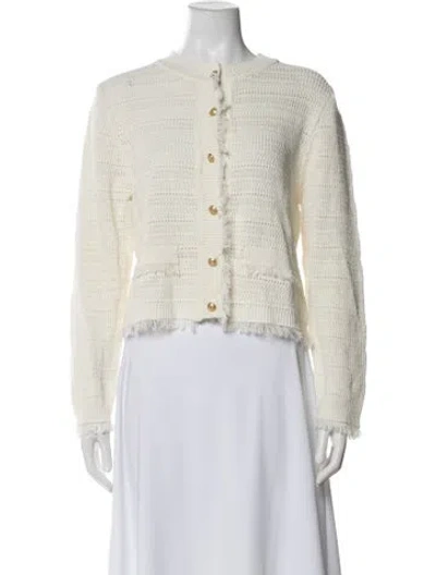 Pre-owned Kobi Halperin Linen Crew Neck Sweater In Neutral