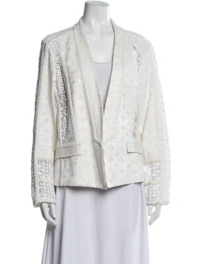 Pre-owned Kobi Halperin Linen Jacket In Neutrals