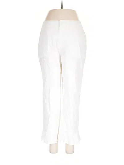 Pre-owned Kobi Halperin Linen Pants In Ivory