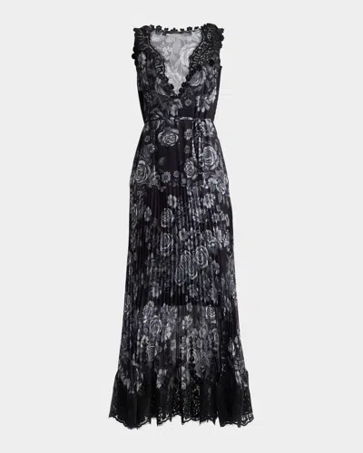 Kobi Halperin Liora Floral Tie-waist Midi Dress In Multi