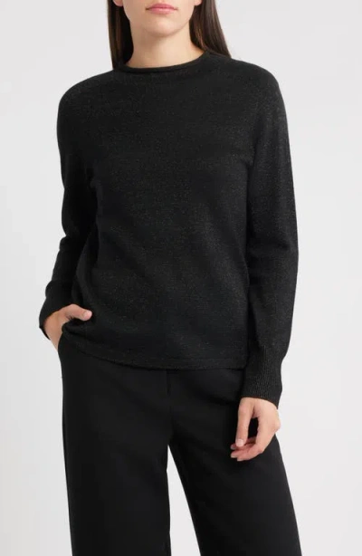 Kobi Halperin Lisa Metallic Sweater In Black