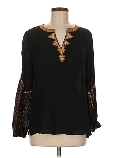 Pre-owned Kobi Halperin Long Sleeve Blouse In Black