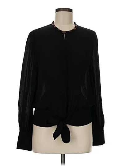 Pre-owned Kobi Halperin Long Sleeve Blouse In Black