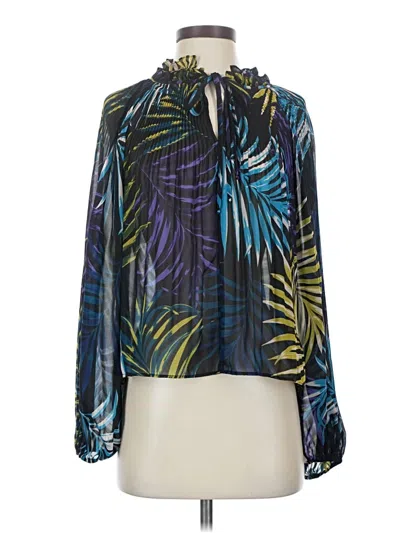 Pre-owned Kobi Halperin Long Sleeve Blouse In Black
