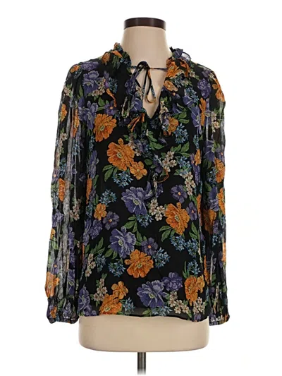 Pre-owned Kobi Halperin Long Sleeve Blouse In Black