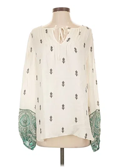 Pre-owned Kobi Halperin Long Sleeve Blouse In Ivory
