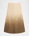 Kobi Halperin Lucien Ombre Leather Midi Skirt
