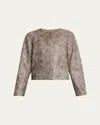 Kobi Halperin Lyles Boxy Faux Leather Jacket In Sable