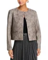 Kobi Halperin Lyles Boxy Faux Leather Jacket In Sable