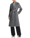 Kobi Halperin Lyra Chain-trim Double-breasted Coat In Grey Melange