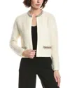 Kobi Halperin Madeline Embellished Alpaca Blend Cardigan In White