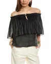 Kobi Halperin Mads Off Shoulder Blouse In Black