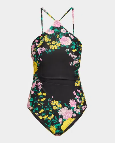 Kobi Halperin Magnolia One-piece Swimsuit In Black Mult