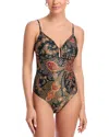 Kobi Halperin Mallory One Piece Swimsuit In Black Multi